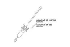 JBL CristalProfi 120/250 Rotor Mit Achse + Gummilager