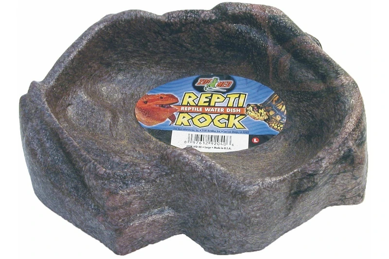 Zoomed Repti Rock Water Dish (9 X 7 X 2.25") LG 1 Zoomed Repti Rock Water Dish (9 X 7 X 2.25") LG
